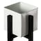 Vintiquewise Indoor and Outdoor White Iron Planting Box with Black Wooden Frame, Small Planter QI004170.S - alternate 2